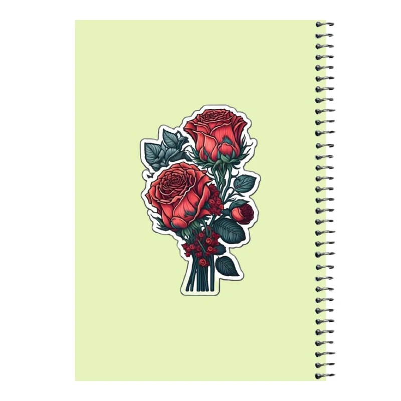 دفتر مشق 80 برگ اس جی مدل گل رز   