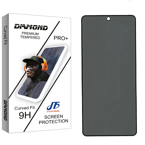 محافظ صفحه نمایش حریم شخصی جی اف مدل Diamond مناسب برای گوشی موبایل شیائومی Redmi Note 12 Pro 4G
