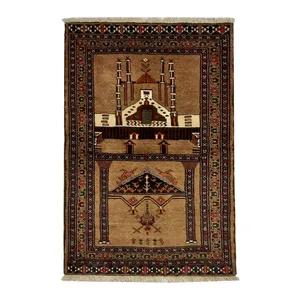 فرش دستبافت یک متری مدل ترکمن  کد NKPTON14
