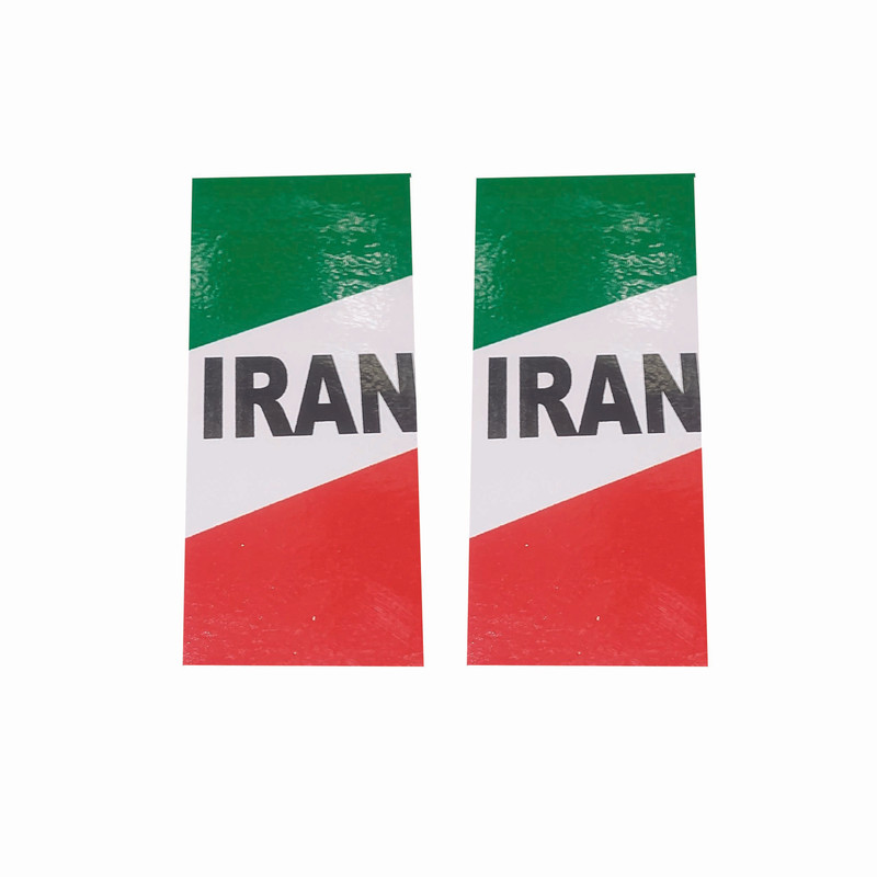 برچسب موتور سیکلت طرح پرچم ایران  کد s 4510 بسته 2 عددی