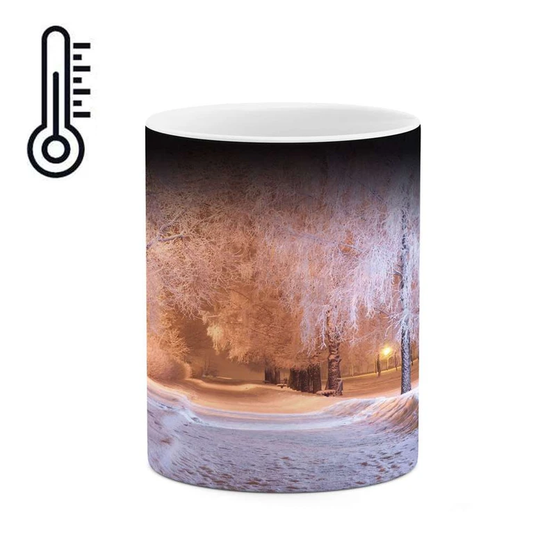 ماگ حرارتی کاکتی مدل منظره برفی کد mgh15060