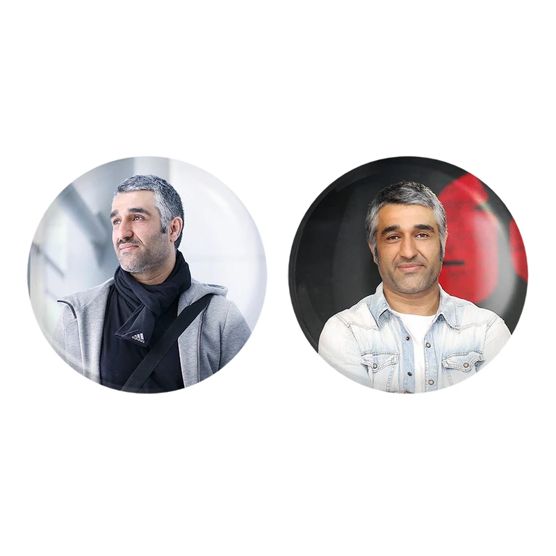 مگنت خندالو مدل پژمان جمشیدی کد 63376338 مجموعه 2 عددی