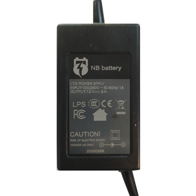 آداپتور 12 ولت 5 آمپر ان بی باطری مدل NB-12V5A