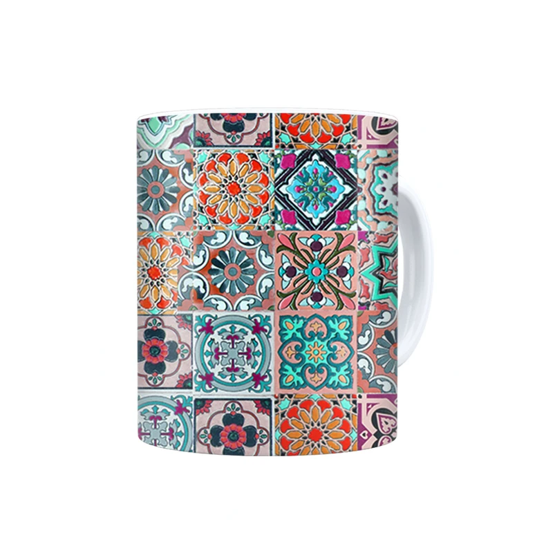 ماگ ترمه طراحان ایده مدل کاشی رنگی کد cfp1123