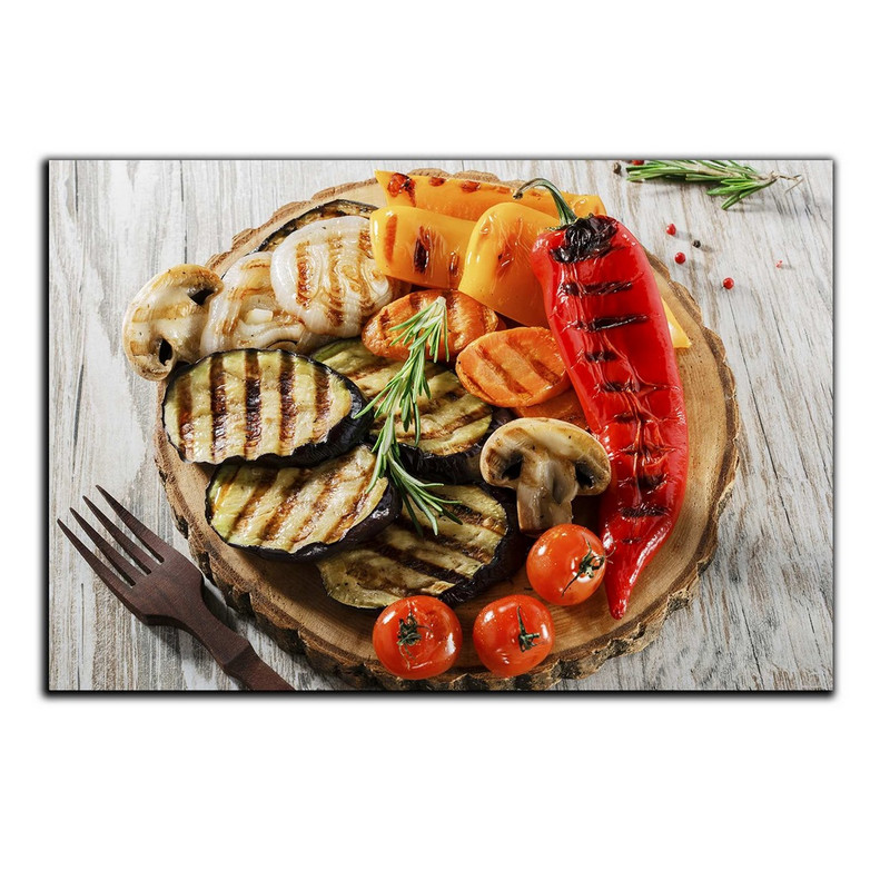 تابلو شاسی بکلیت طرح بشقاب سبزیجات مدل SH-4994