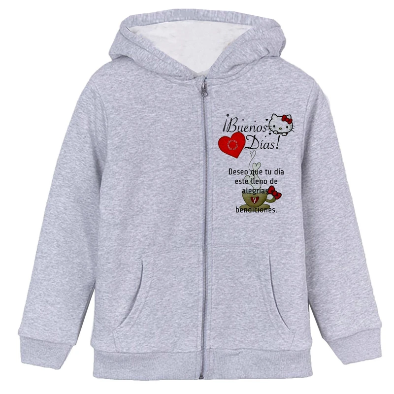 سویشرت دخترانه مدل کیتی و فنجون F75