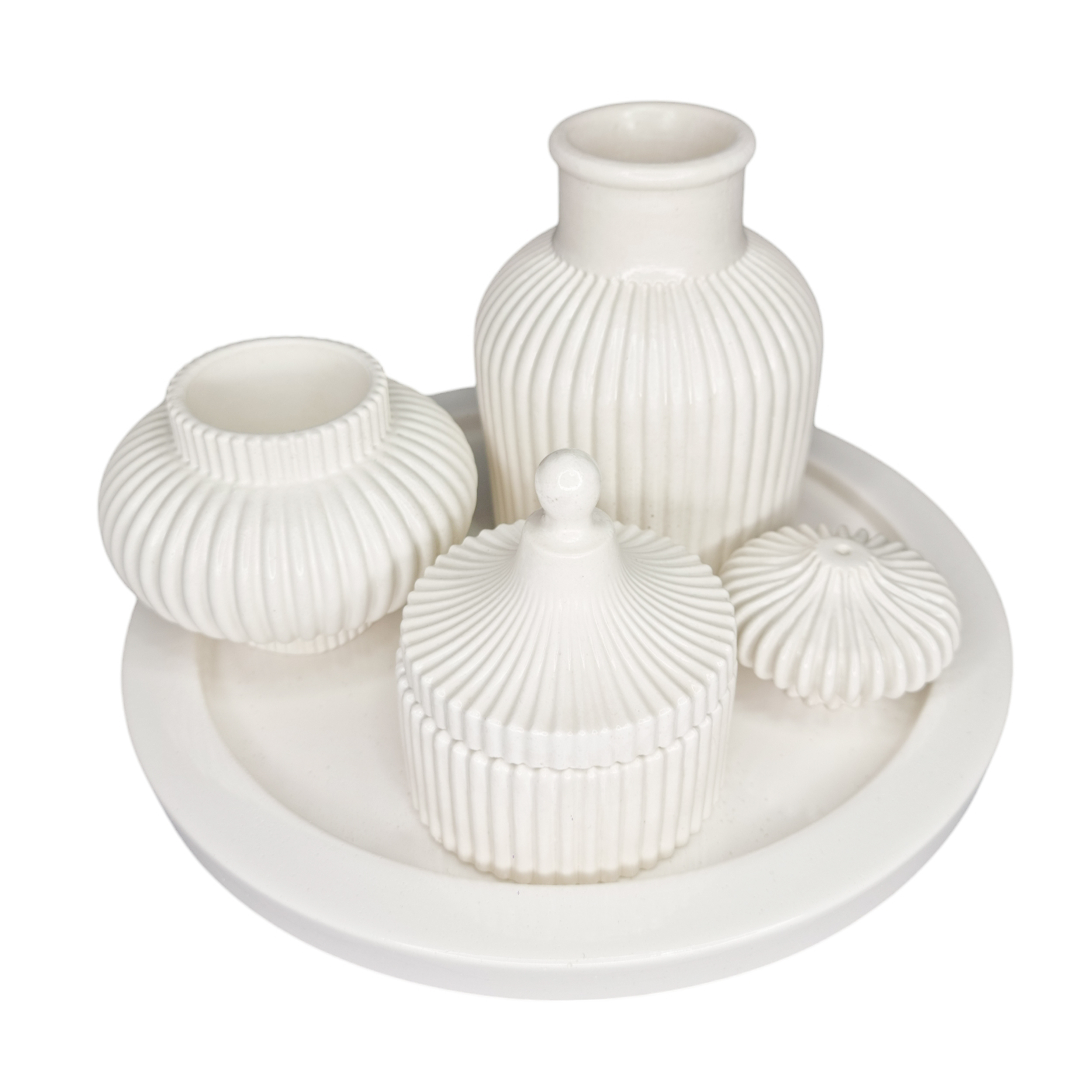 ست 6 تکه دکوری بتنی مدل مراکشی کد 01