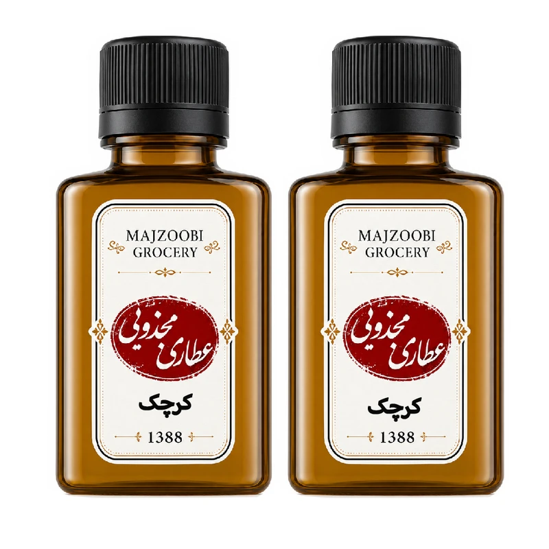 روغن کرچک عطاری مجذوبی مدل 006 وزن 120 گرم بسته 2 عددی