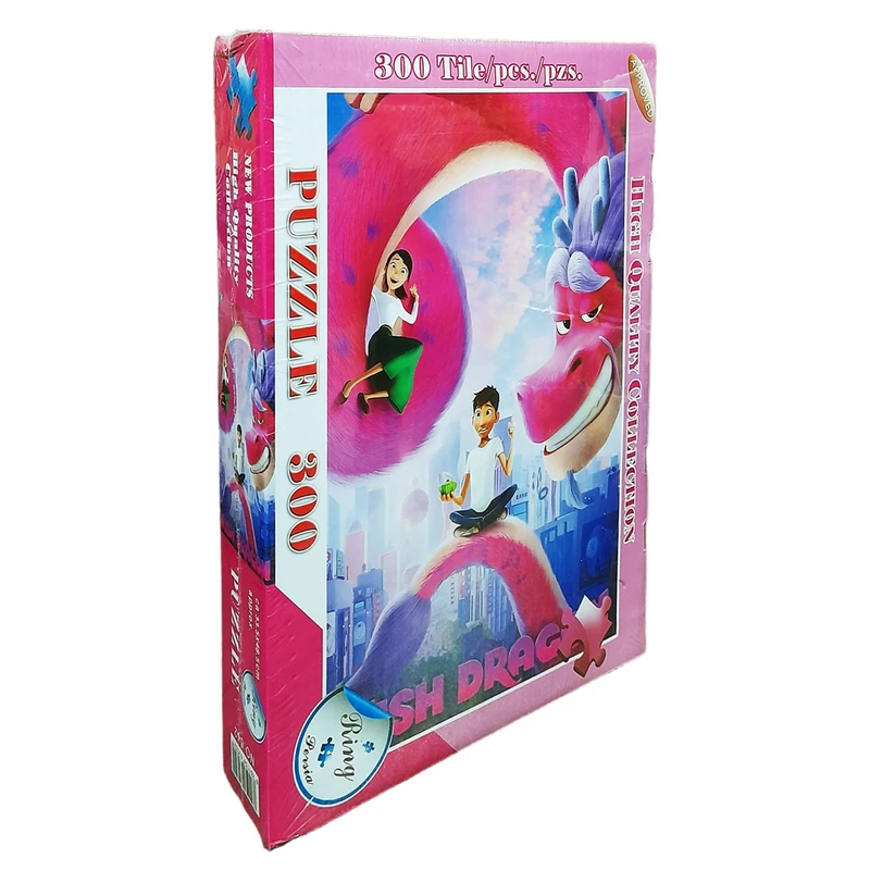 پازل 300 تکه مدل رینگ طرح انیمیشن اژدهای آرزو