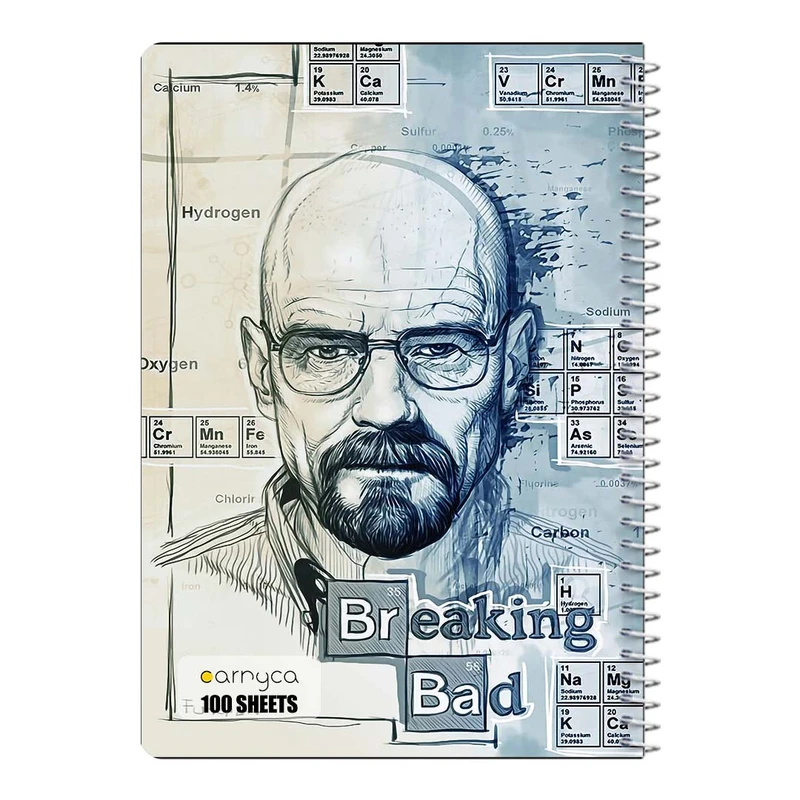 دفتر مشق 100 برگ سیمی کارنیکا طرح بریکینگ بد Breaking Bad کد 71844