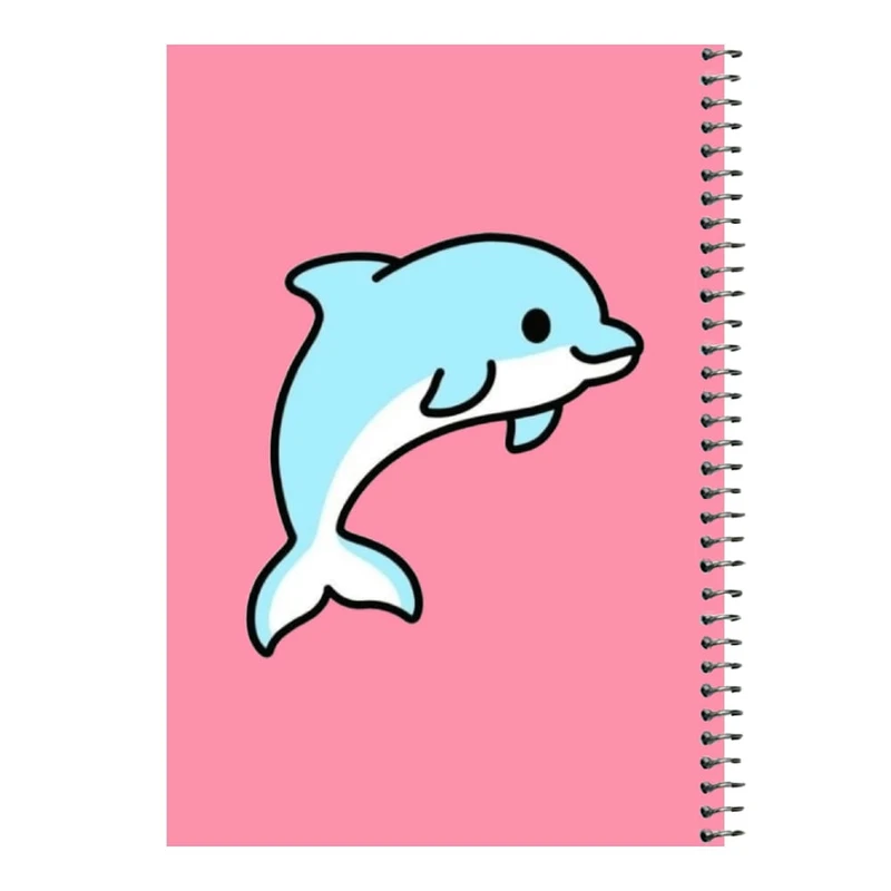 دفتر مشق 80 برگ اس جی مدل دلفین کد 01