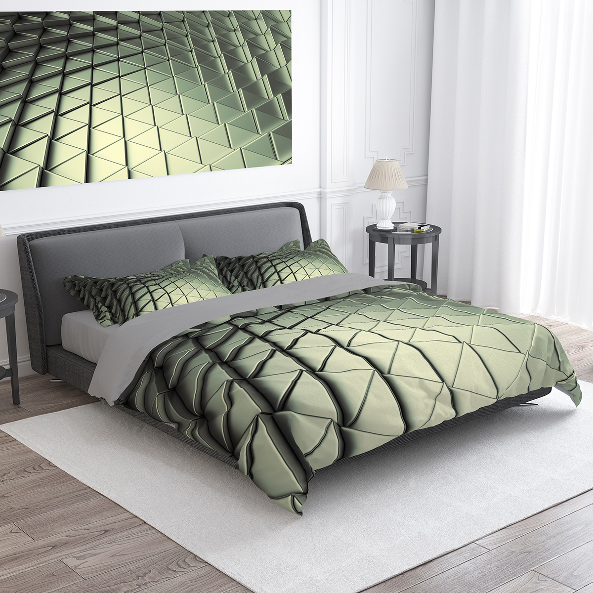 سرویس روتختی مدل سه بعدی 242332 دو نفره 6 تکه