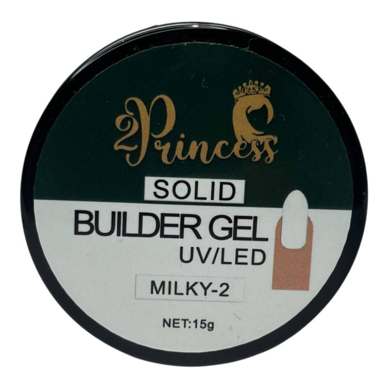 سولید ژل کاشت ناخن پرنسس مدل MILKY حجم 15 میلی لیتر