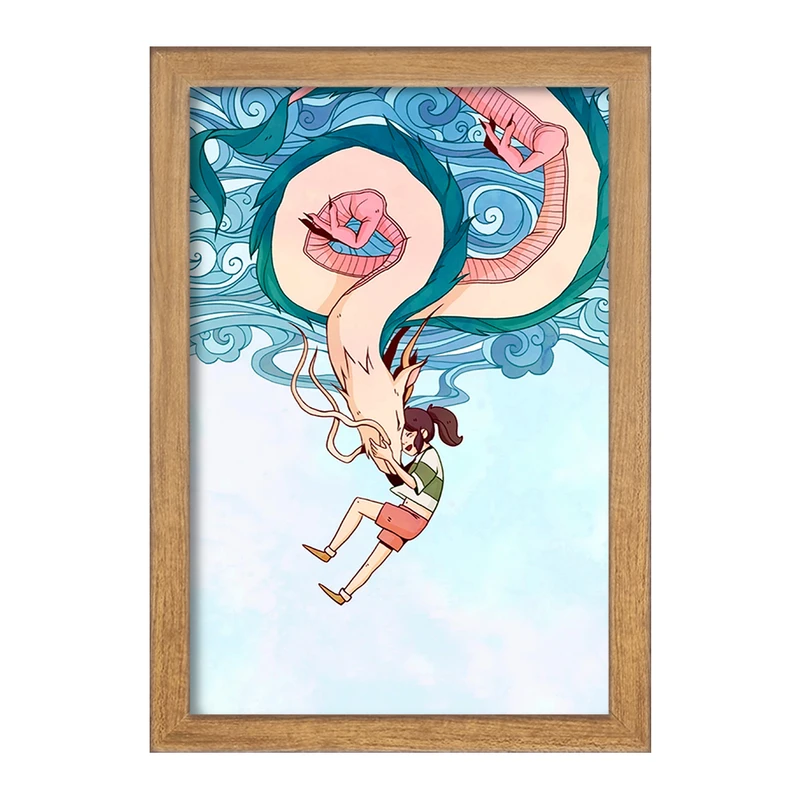 تابلو خندالو مدل انیمه شهر اشباح Spirited Away  کد 4881