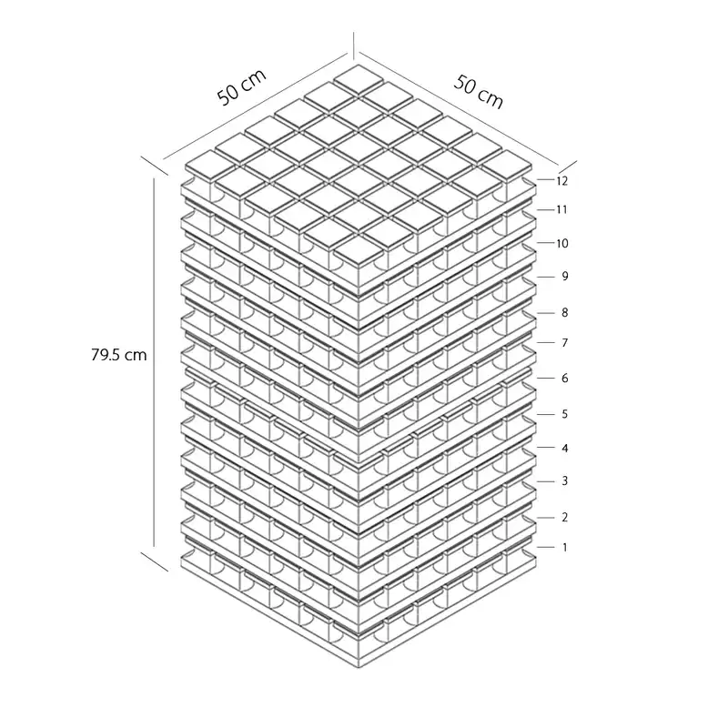 پنل آکوستیک مدل فلکسی A50 کد 50-P بسته 12 عددی
