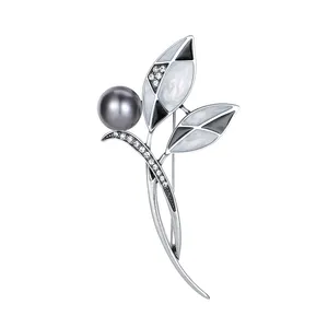 گل سینه گالری شمرون طرح برگ کد BRC077S0