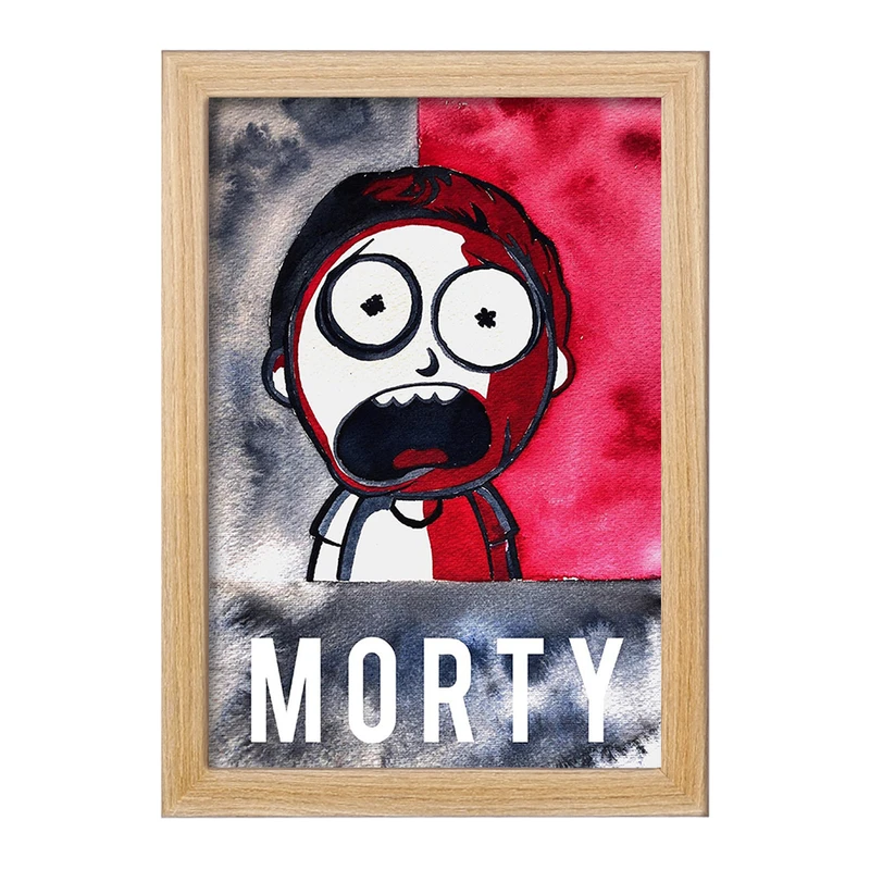تابلو خندالو مدل مورتی (Morty) کد F11443