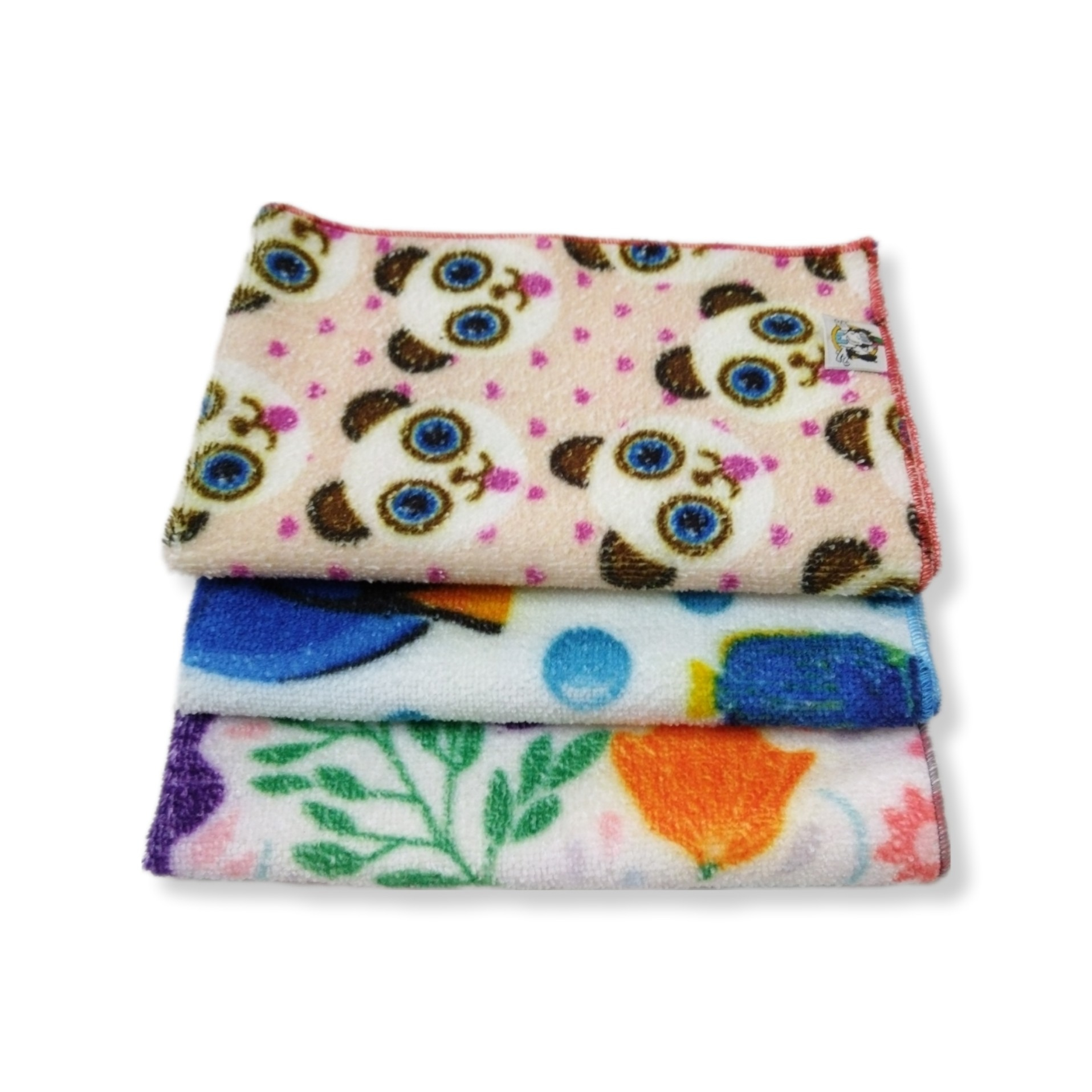 حوله دستی مدل کودک شاداب کد D47 سایز 29×47 سانتی متر بسته 3 عددی