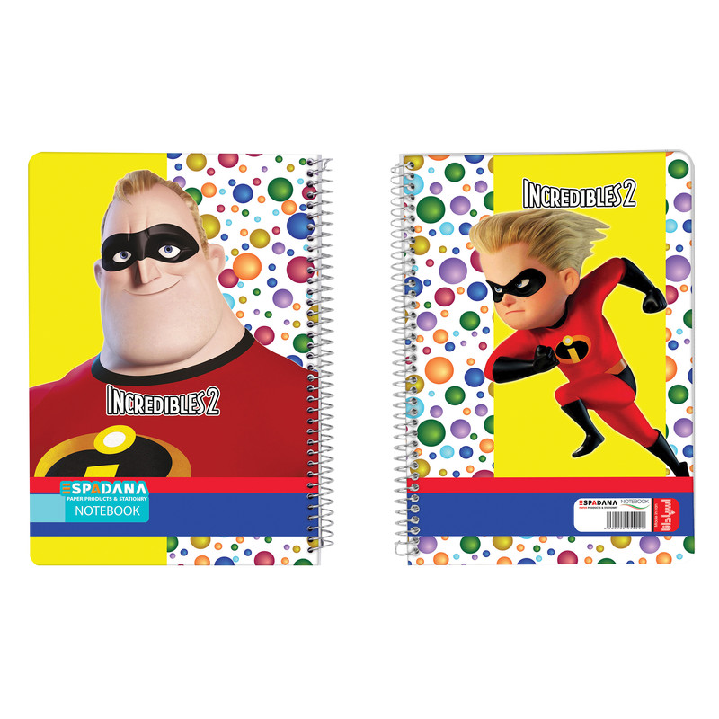 دفتر مشق 100 برگ اسپادانا طرح شگفت اگیزها 2 کد INC2
