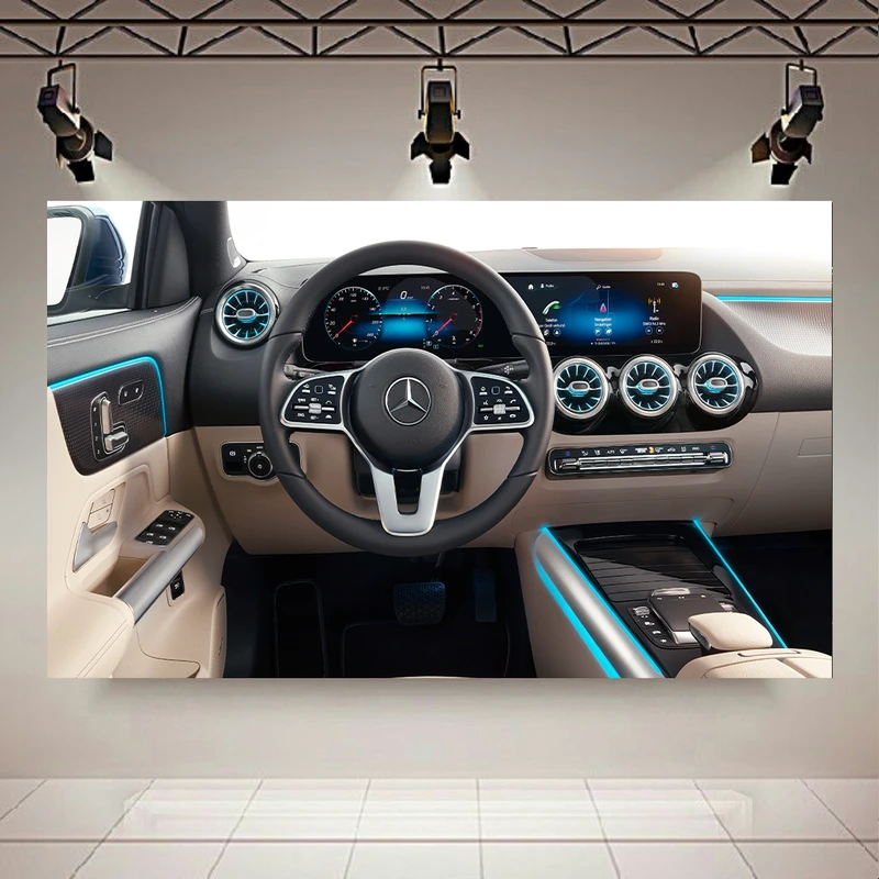 پوستر طرح کابین ماشین مدل Mercedes-Benz GLA 250 4MATIC Progressive Line Edition کد AR19430