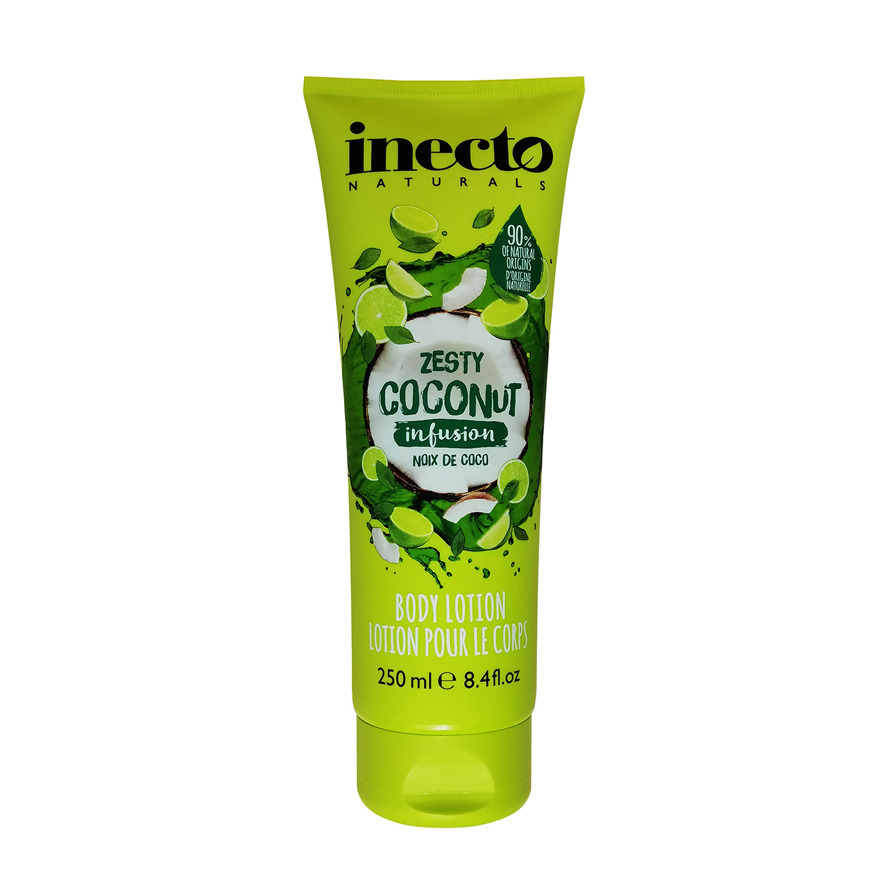 لوسیون بدن اینکتو مدل Zesty & Coconut حجم 250 میلی لیتر