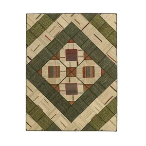 کلاژ گلیم دستبافت سه متری مدل تکه دوزی کد g557360