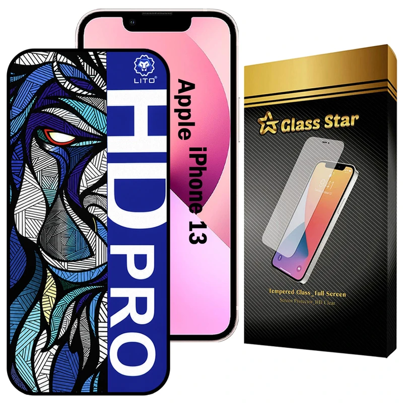 محافظ صفحه نمایش گلس استار مدل LITOHDG مناسب برای گوشی موبایل اپل iPhone 13