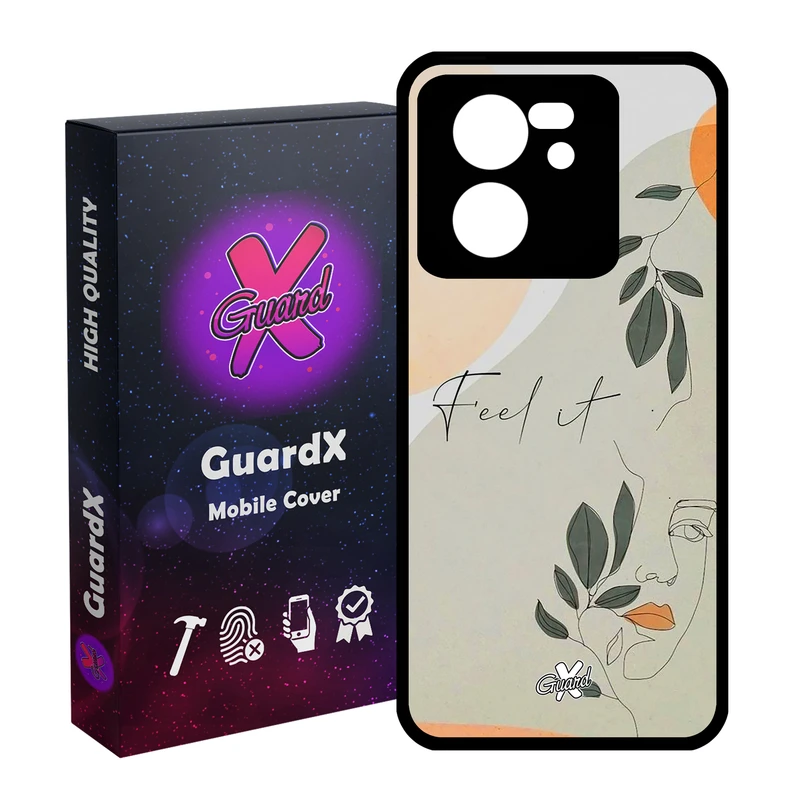 کاور گارد ایکس طرح دختر مدل Glass10387 مناسب برای گوشی موبایل شیائومی 13T/13T Pro/Redmi K60 Ultra