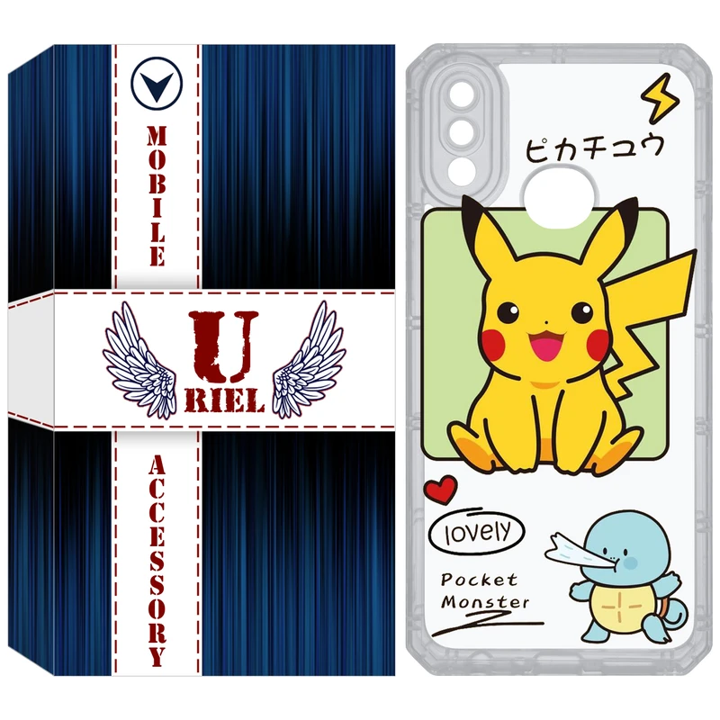 کاور یوریل مدل Clear کد 28 طرح پوکمون مناسب برای گوشی موبایل سامسونگ Galaxy A10S / M10S