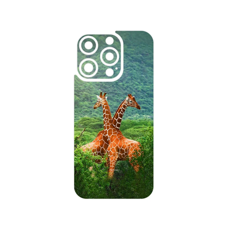 برچسب پوششی ماهوت مدل Giraffe مناسب برای گوشی موبایل اپل iPhone 15 Pro