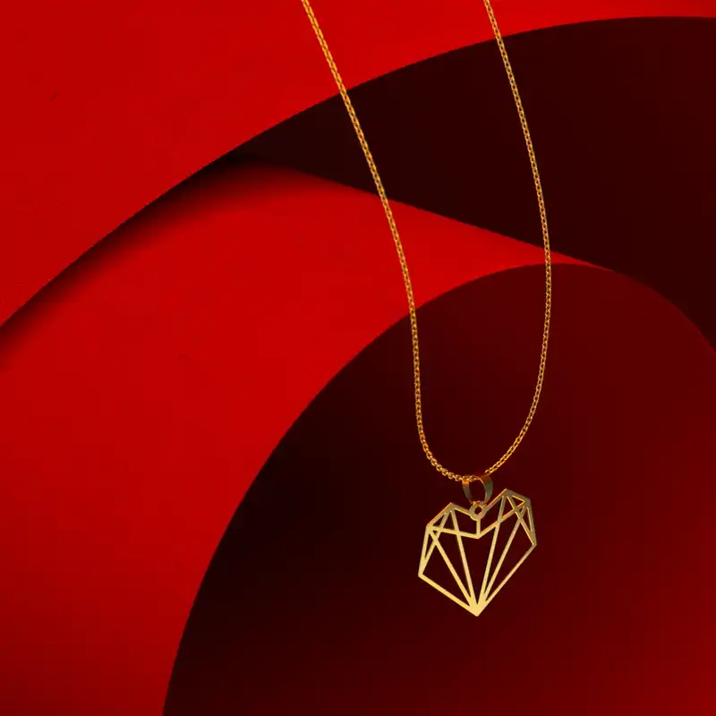 گردنبند طلا 18 عیار زنانه مدوپد مدل گل کد CA10930