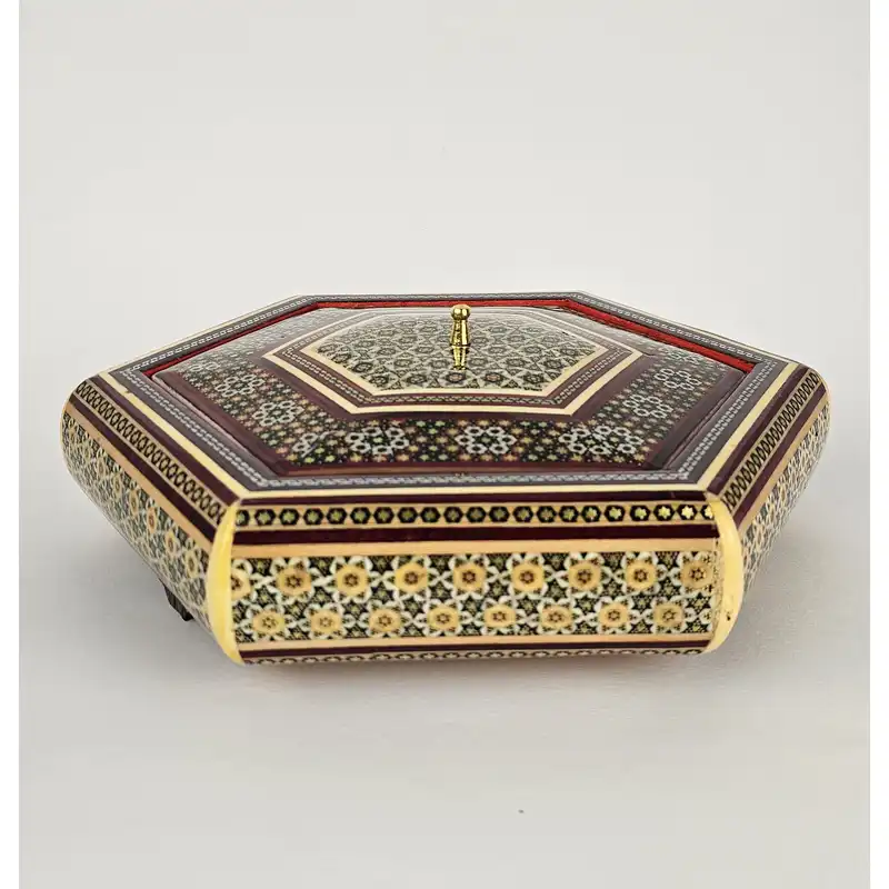 شکلات خوری خاتم کاری مدل ترنج