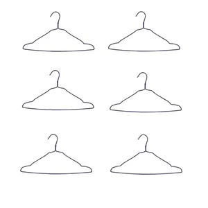 چوب لباسی مدل سیمی بسته ۶ عددی