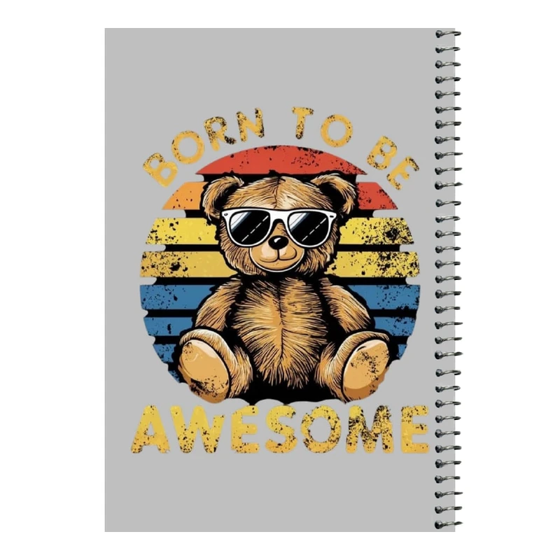 دفتر مشق 80 برگ اس جی مدل خرس عینکی    