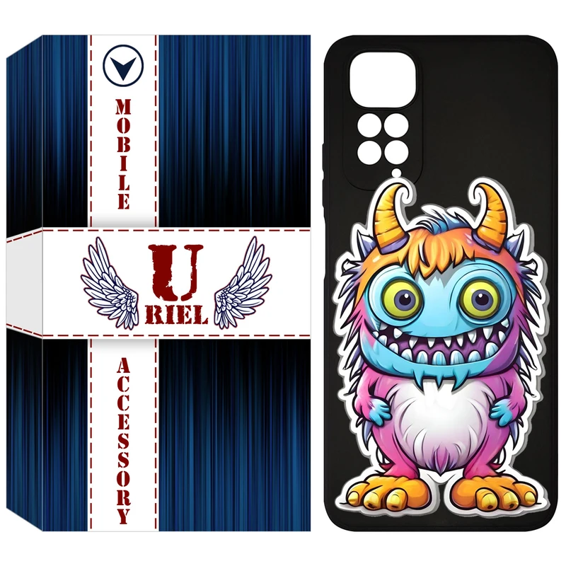 کاور یوریل قاب مدل KSH کد 50 طرح میکروب مناسب برای گوشی موبایل شیائومی Redmi Note 11 4G / Redmi Note 11S