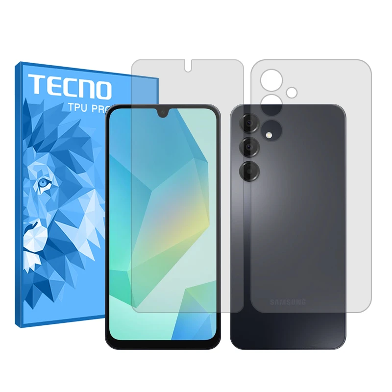 محافظ صفحه نمایش شفاف تکنو مدل Resistant مناسب برای گوشی موبایل سامسونگ Galaxy A05s به همراه محافظ پشت گوشی