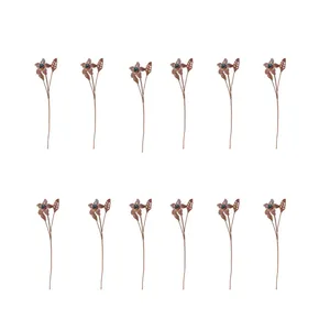 گل فیروزه کوبی مسی کد 101052 بسته 12 عددی