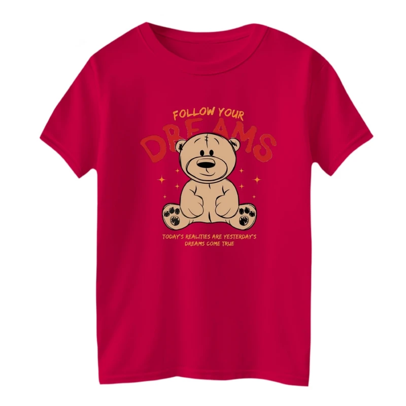 تی شرت آستین کوتاه بچگانه مدل خرس تدی