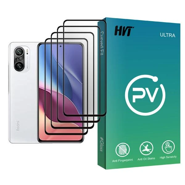 محافظ صفحه نمایش اچ وی تی مدل PV Glass MIX004 مناسب برای گوشی موبایل شیائومی Redmi K40 بسته چهار عددی