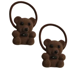 کش مو دخترانه مدل خرسی بسته 2 عددی
