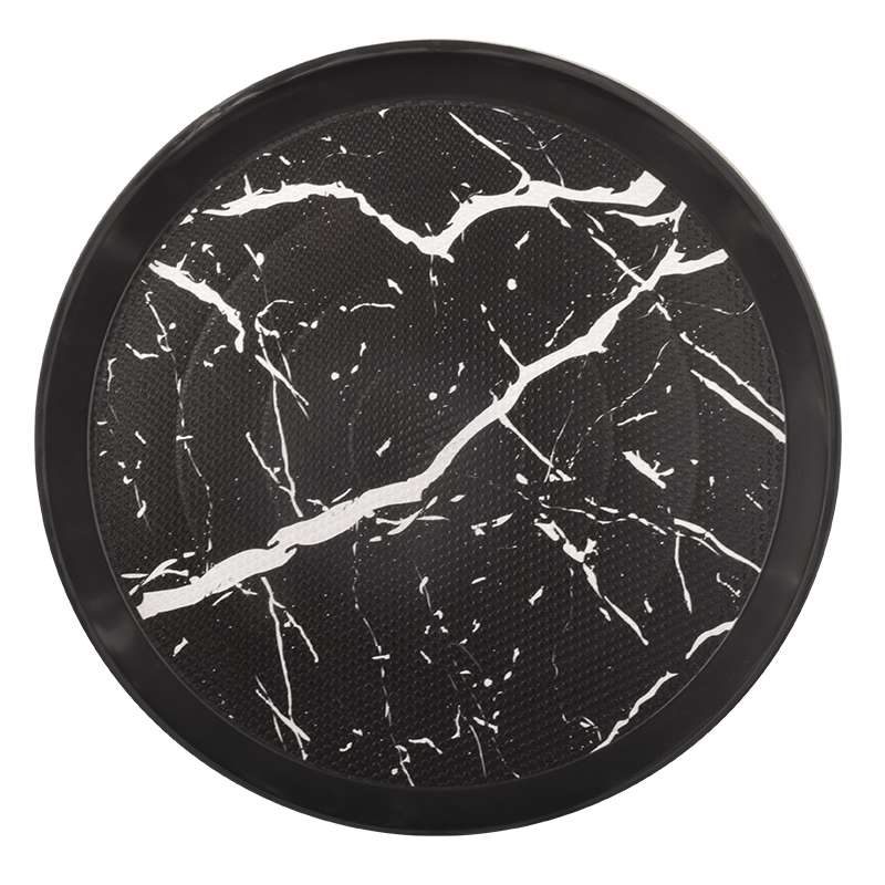 سینی بدون دسته مهروز مدل 6003طرح مرمر سایز 36*36 سانتی متر