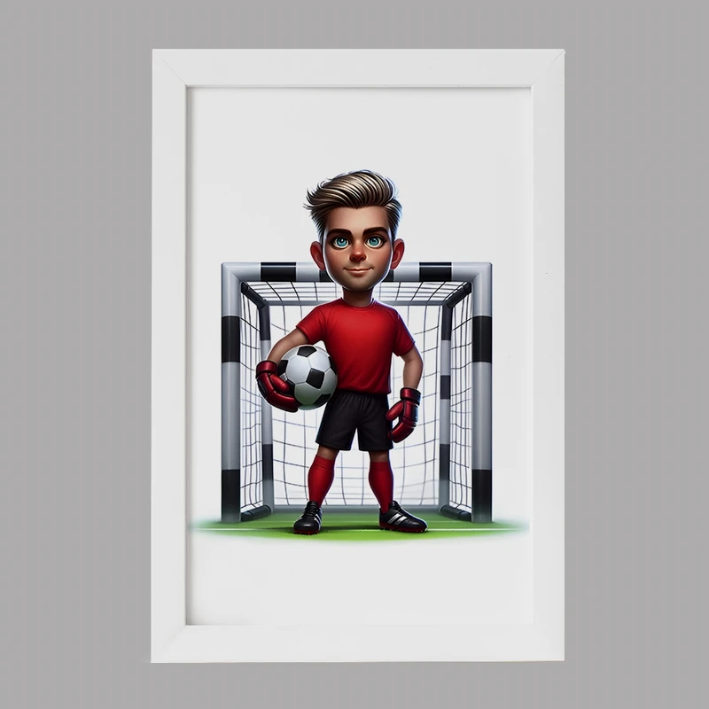 تابلو خندالو مدل دروازه بان فوتبال کد F7985