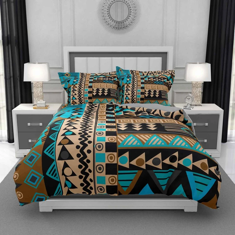 سرویس روتختی مدل هندسی DF121 دونفره 6 تکه