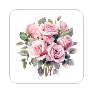 زیر لیوانی کاکتی طرح گل مدل mp16525