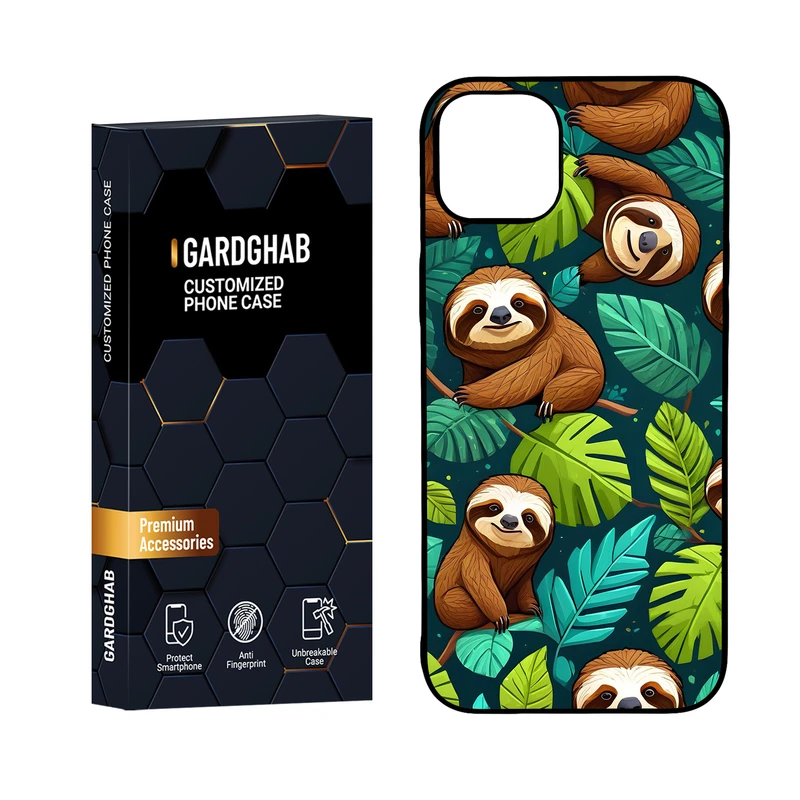 کاور گارد قاب مدل پشت گلس هنری مناسب برای گوشی موبایل اپل  iPhone 15 Plus