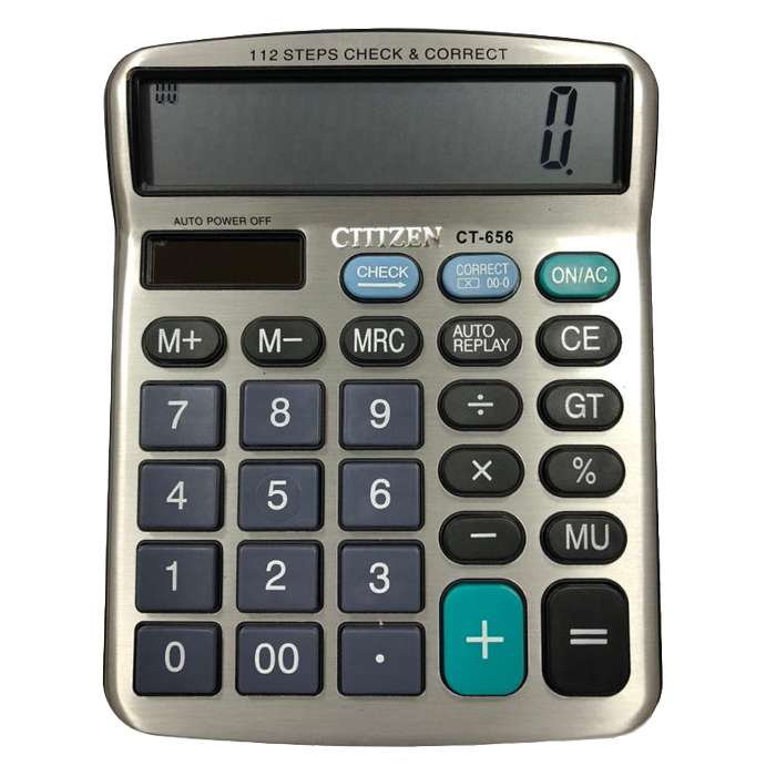 مدل ماشین حساب سیتیزن مدل CT-656 مدل ماشین حساب سیتیزن مدل CT-656