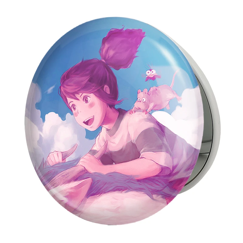 آینه جیبی خندالو طرح هاکو و چیهیرو انیمه شهر اشباح Spirited Away مدل تاشو کد 12111 