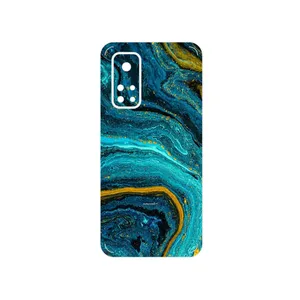 MAHOOT Turquoise marblewith golden streaks Cover Sticker for Xiaomi Mi 10T Pro 5G