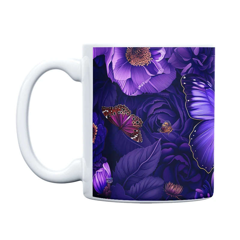 ماگ حس آمیزی طرح پروانه مدل کلاسیک کد 50