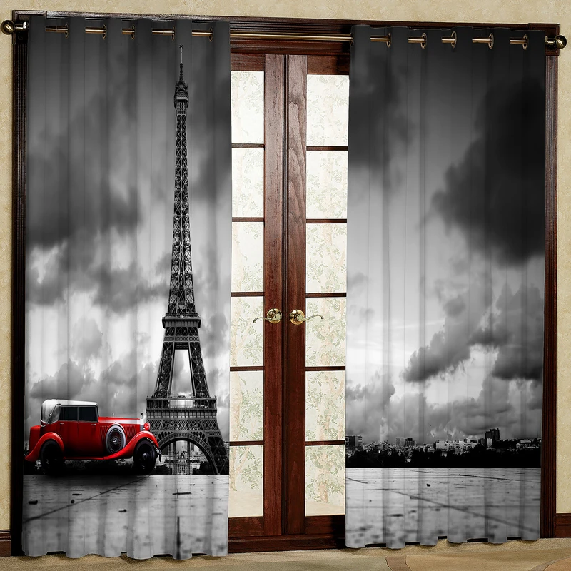 پرده مدل مخمل پانچی کد 4460T2 سایز 200x140 سانتی متر